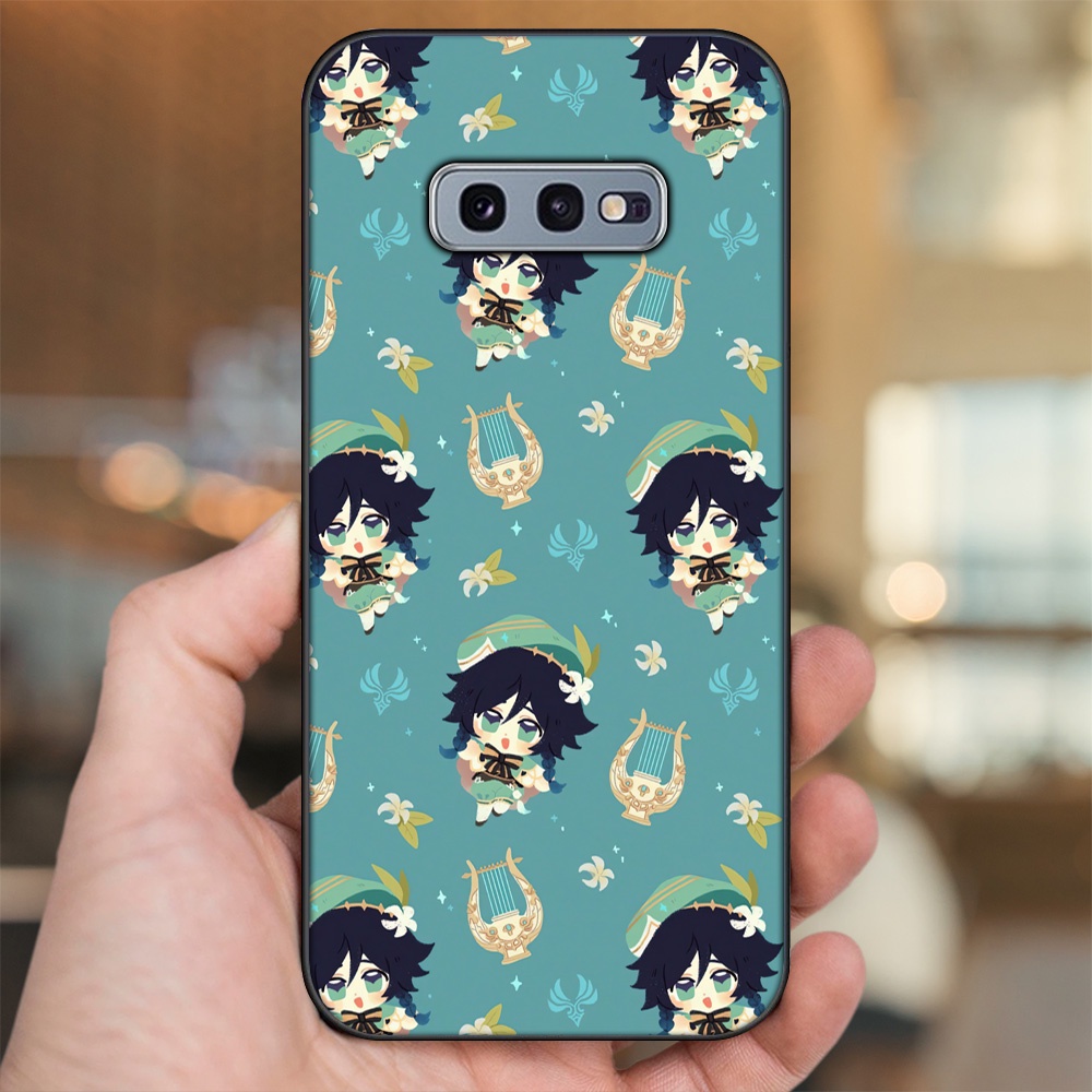 Ốp lưng Samsung S10e viền đen in hình Venti Genshin Impact