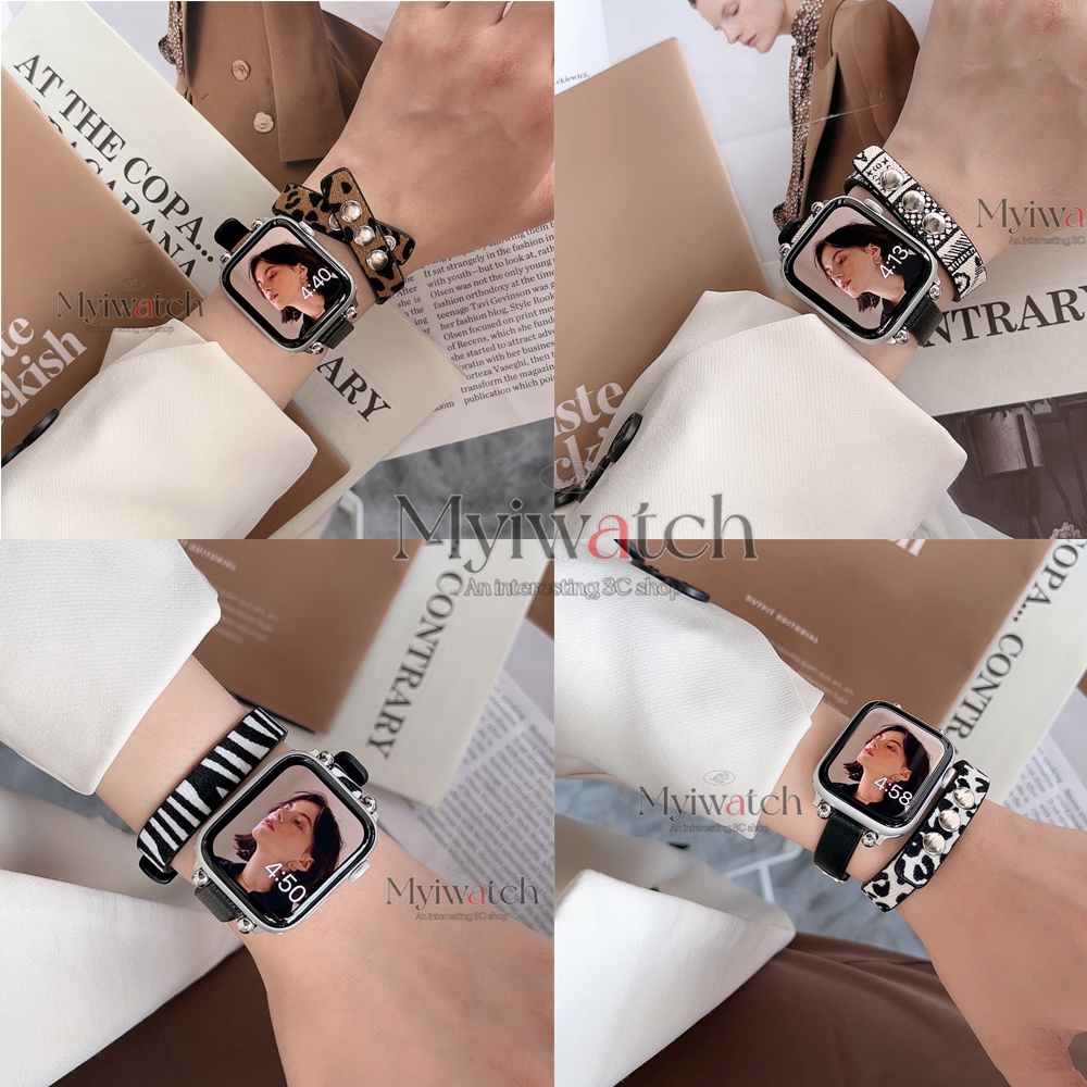 Dây Đeo Vải canvas Mỏng Cho Đồng Hồ Thông Minh Apple iwatch Series 7 6 SE 5 4 3 2 1 41mm 45mm 44mm 44mm 40mm 42mm 38mm