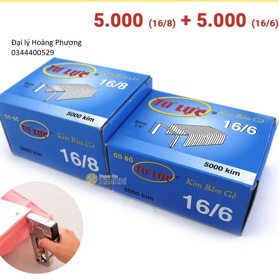 ghim bấm gỗ Tự Lực đủ size (5000kim)