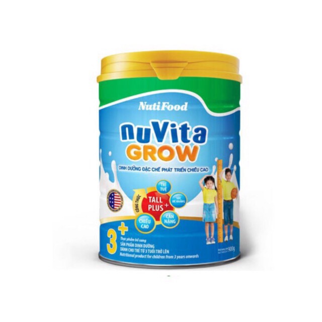 Sữa Nuvita Grow 3+ 900g