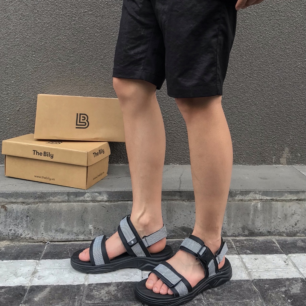 Giày Sandal Nam Nữ Unisex The BiLy Quai Ngang Dây Dù Đế Phylon Siêu Êm Nhẹ Nhiều Màu-BL03
