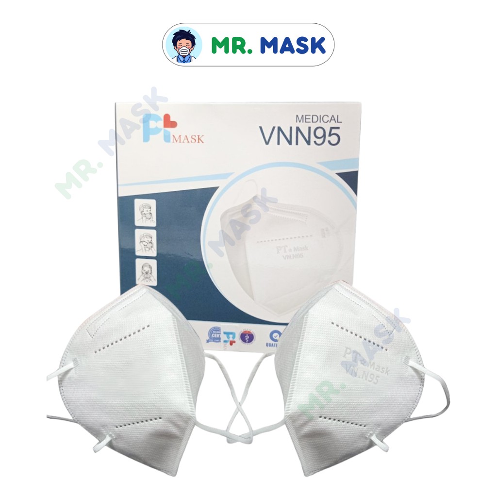 Thùng Khẩu Trang Y Tế N95 Không Van Chính Hãng Phương Tuyến, 4 Lớp Kháng Khuẩn, Kháng Bụi, Lọc 95% Bụi Mịn, 10 cái/hộp
