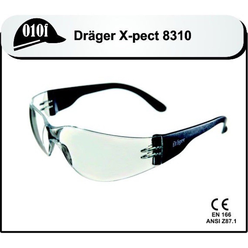 [Chính hãng] Kính bảo hộ 3M-2720 thay thế bằng Kính bảo hộ Draeger X-pect 8310 (Dreager/Đức)