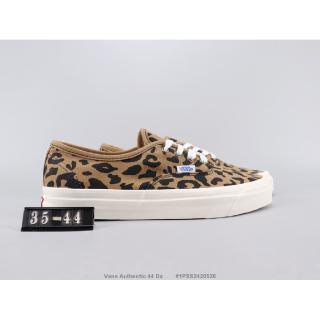 Vans Authentic 44 Dx VanS Giày đế thấp thông thường Leopard Print Canvas Chất liệu Giày trượt ván 35-44