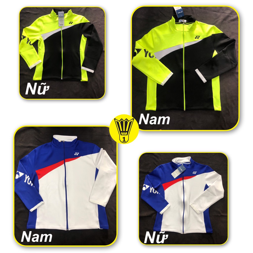 Áo Khoác Cầu Lông Nam Nữ Yonex 222 Vải thun, mẫu đẹp 2020, hút mồ hôi tốt