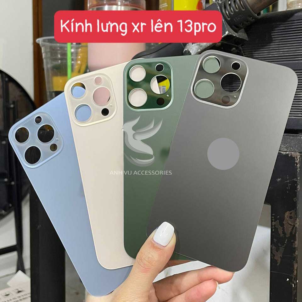 Kính lưng vỏ độ cho các dòng ip XSMAX/11/11PROMAX độ lên 12/12Promax/13/13Promax