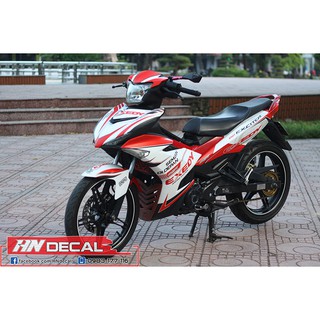 [Mã SKAMLTSM9 giảm 10% đơn 99K] Tem Trùm Exciter 150 Trắng Đỏ Exedy