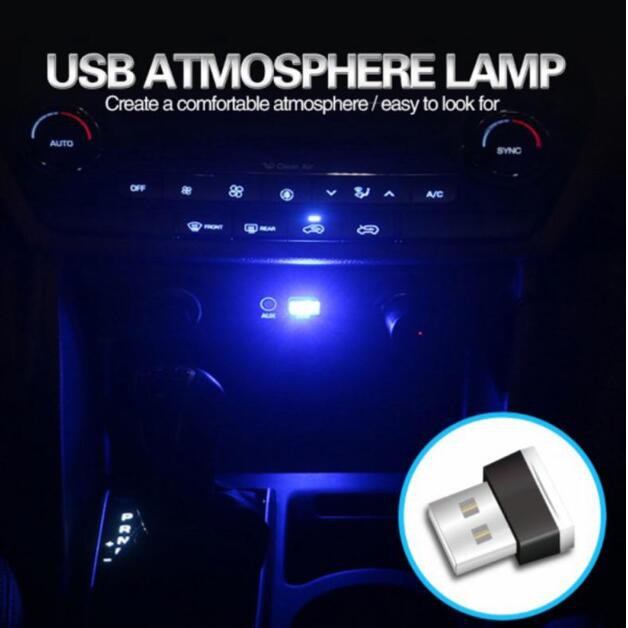 LYMOYO Đèn LED mini cổng sạc USB cho xe ô tô/máy tính