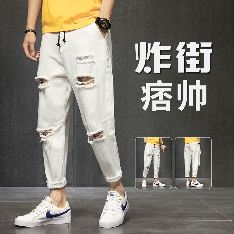 Quần Baggy Xanh Nam, Quần Jean nam, quần bò nam, Dáng Suông, rộng style hàn quốc 2021 TR0123YUUVCF