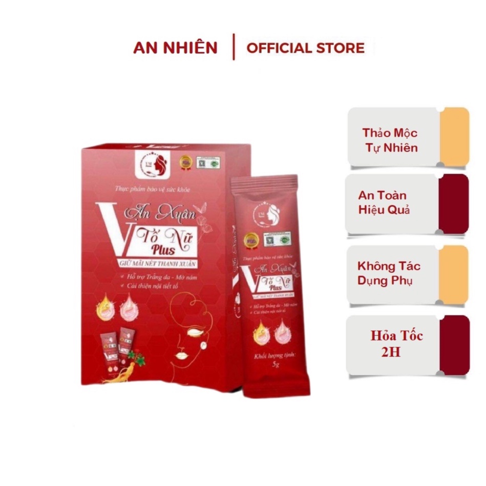 Collagen Nội Tiết Tố Vạn Xuân Tố Nữ Plus hỗ trợ đẹp da mờ nám, cân bằng nội tiết, ngăn ngừa lão hoá