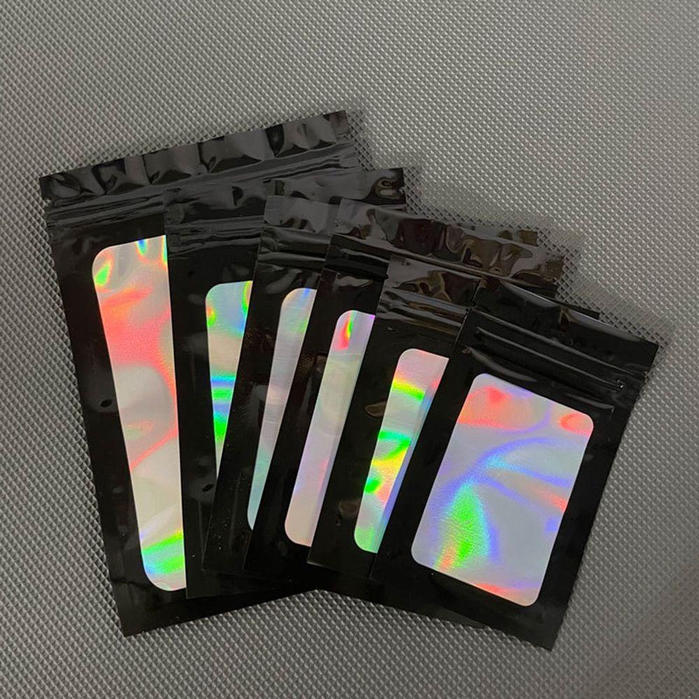 AARON1 Túi Lá Nhôm Màu Holographic Đựng Trang Sức / Thực Phẩm Chống Mùi Đa Ứng Dụng