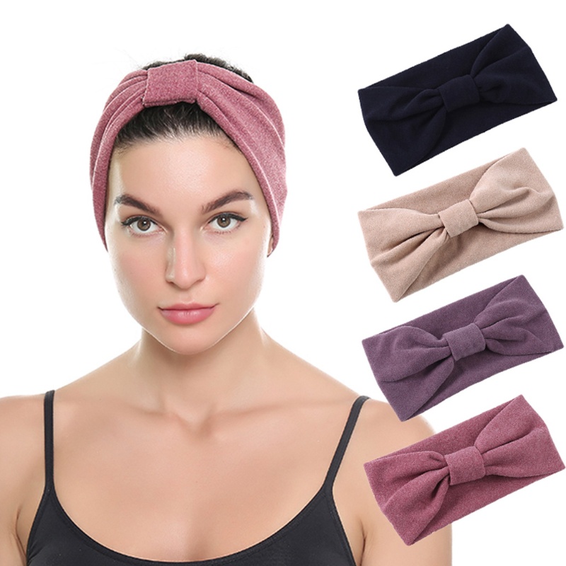 Băng Đô Len Giả Thắt Nơ Xinh Xắn Cho Nữ