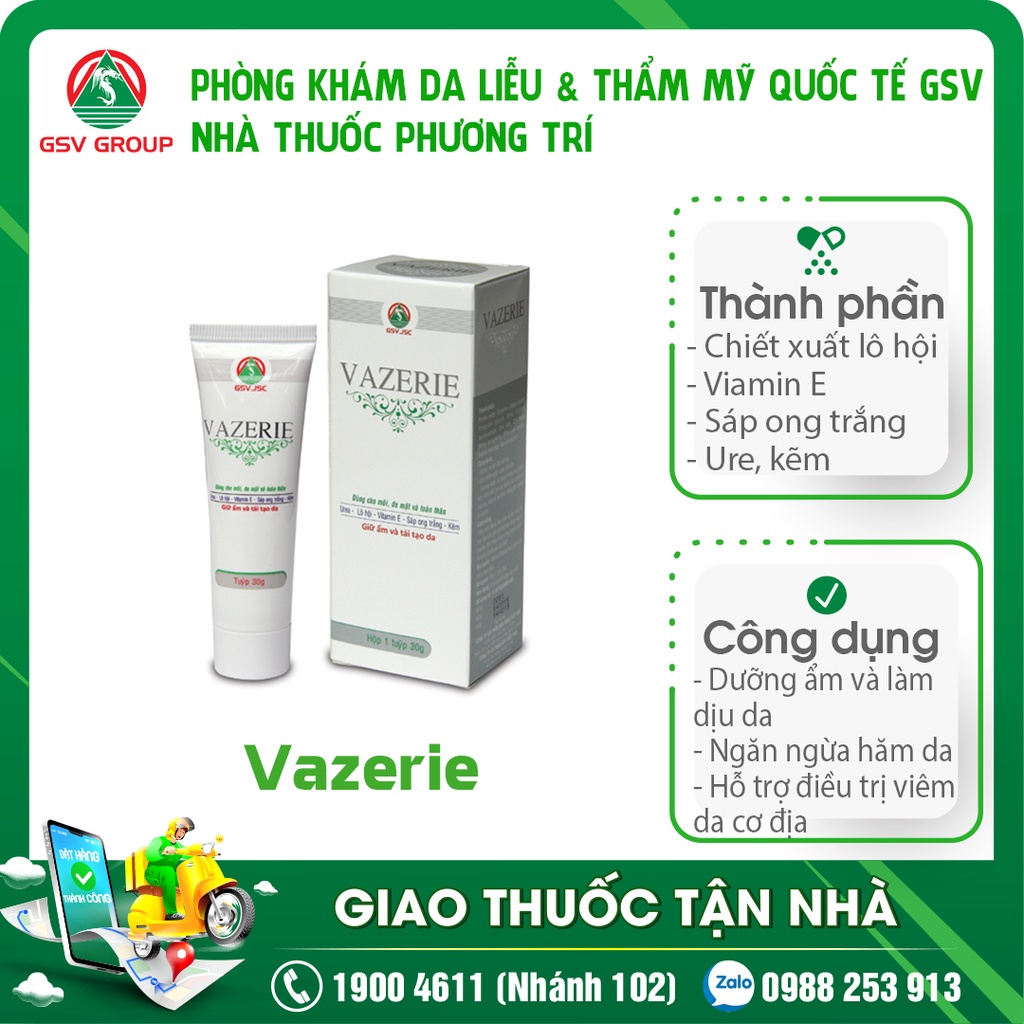 VAZERIE kem dưỡng ẩm 30g