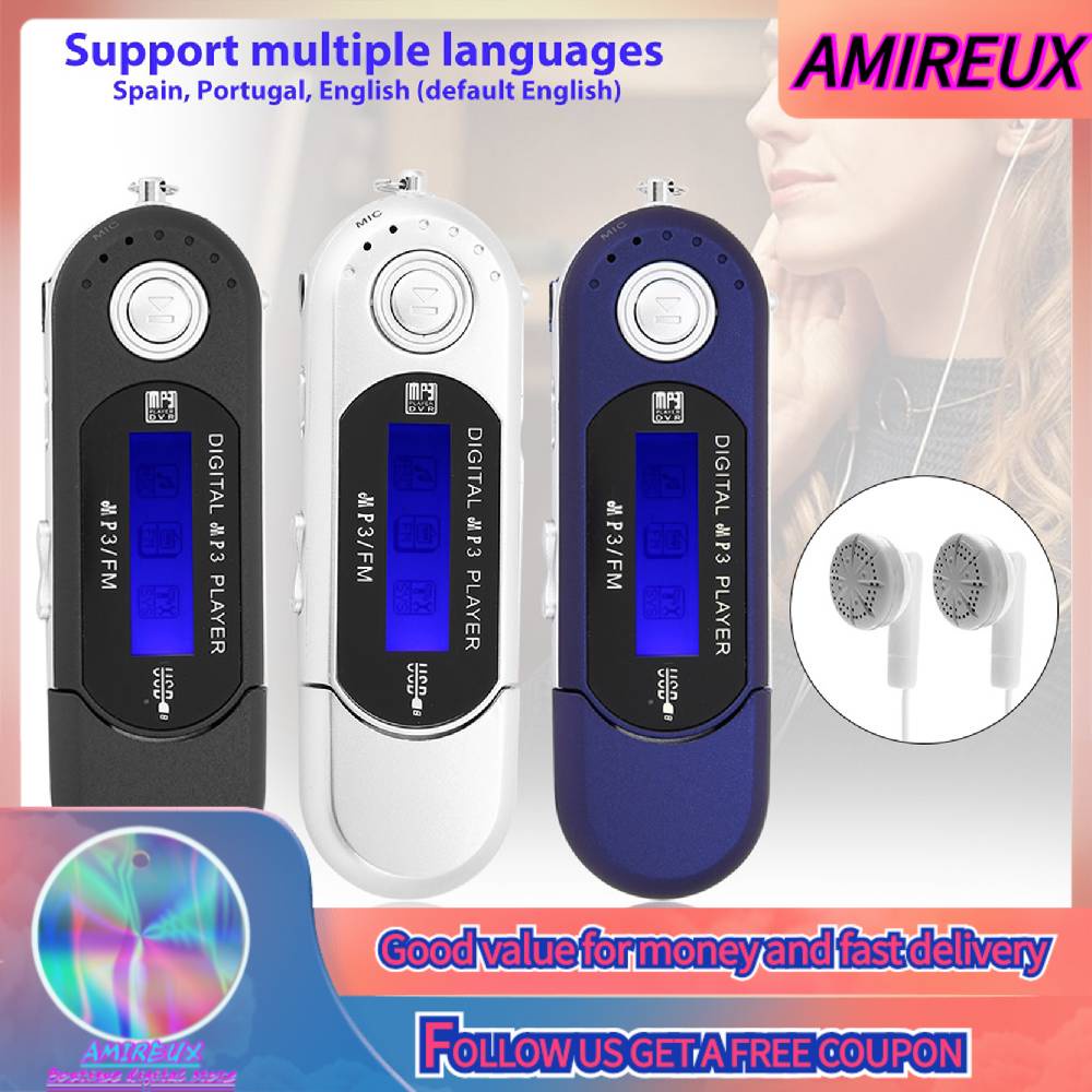 Máy Nghe Nhạc MP3 Màn Hình LCD Hỗ Trợ 32GB USB