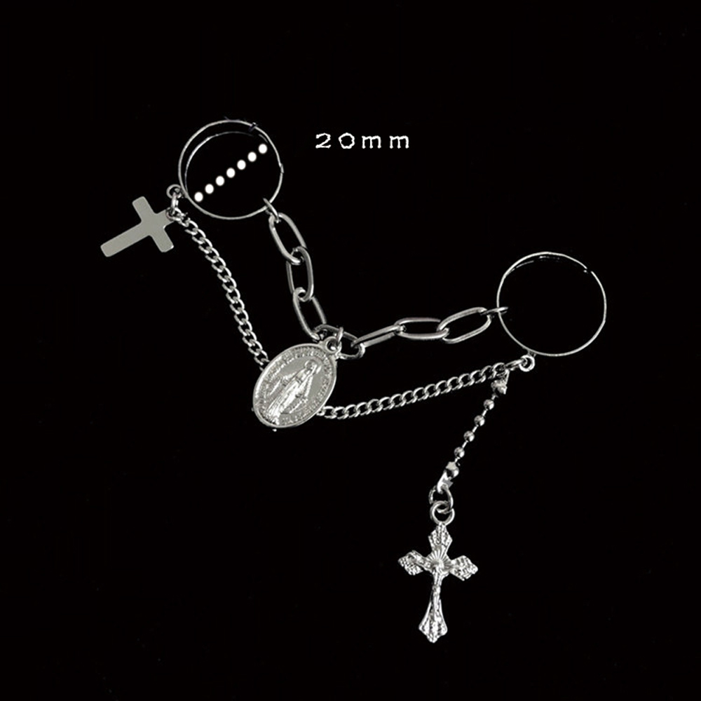 Nhẫn nam nữ thiết kế mở phong cách hiphop đường phố