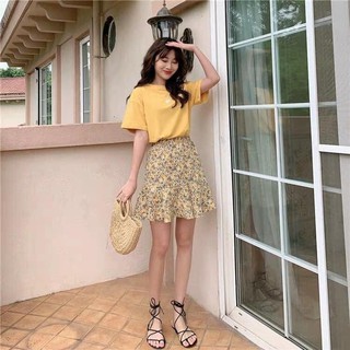 SÉT ÁO HOA CÚC MIX  CV ĐUÔI CÁ SIÊU SỊN