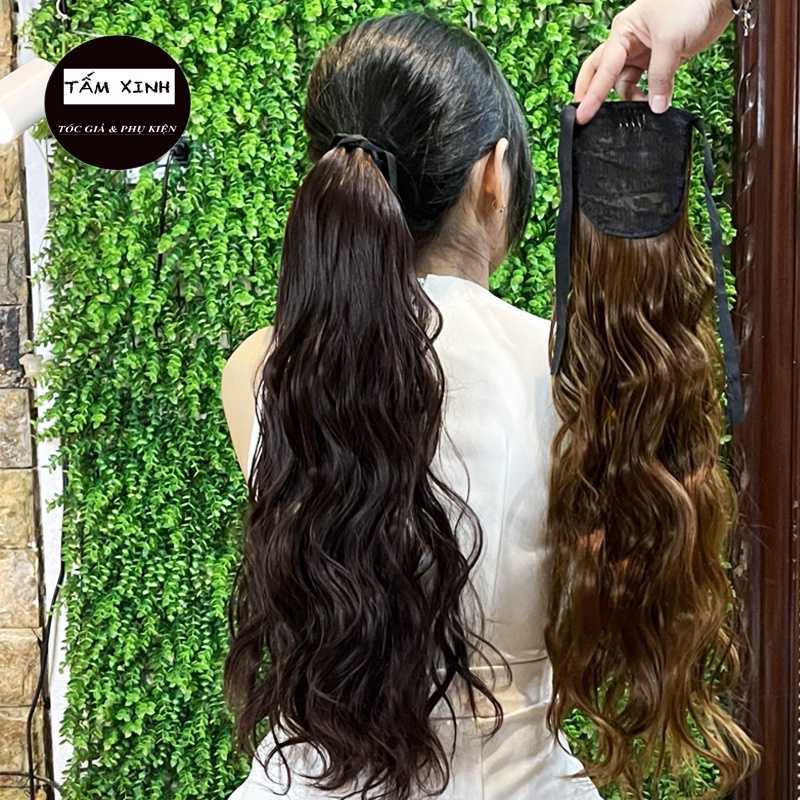 Đuôi tóc giả xù mỳ dạng buộc,cột dáng dài thời trang đẹp TẤM XINH - ĐUÔI BUỘC