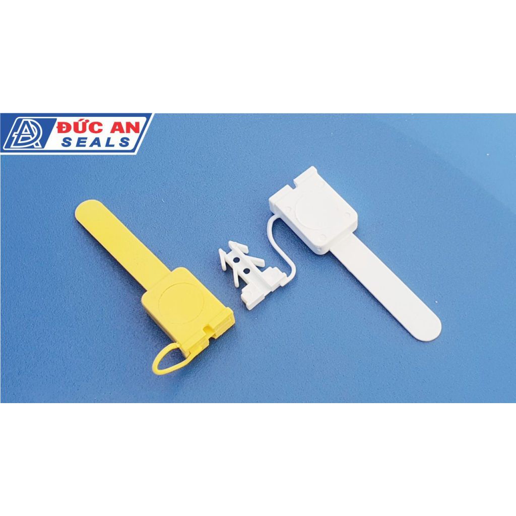 100 chiếc - Seal khóa niêm phong kẹp chì nhựa 4 ngạnh DA07