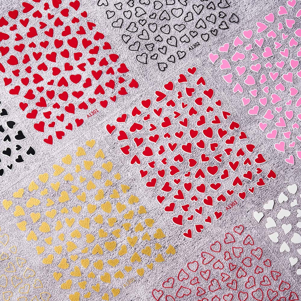 Miếng Dán Trang Trí Móng Tay In Chữ out love DIY