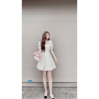 Đầm trắng đi tiệc sang trọng [ Kèm ảnh thật trải sàn ]
