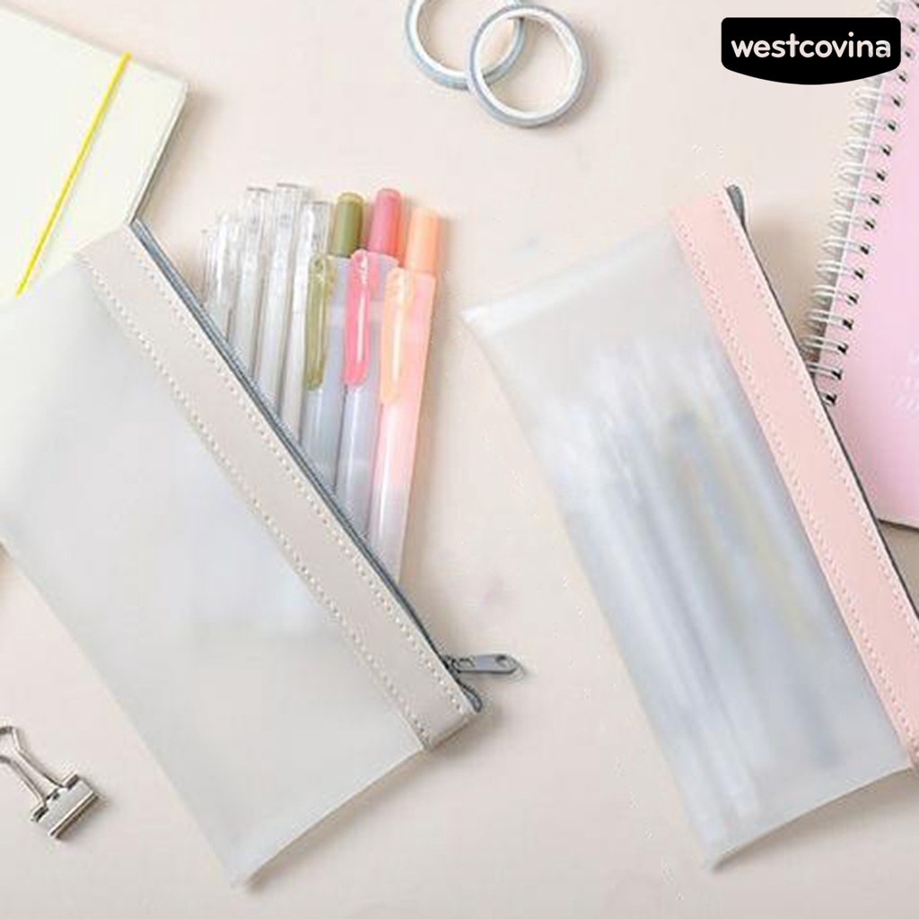 [Hot]✍Túi Đựng Bút Bằng TPU Trong Suốt Đa Năng Tiện Dụng