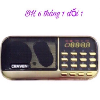 Loa nghe nhạc craven CR-836S tặng cục sạc