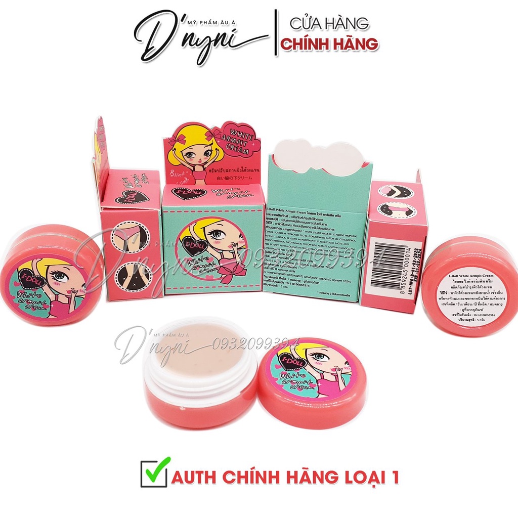 Kem Dưỡng Thâm Nách Trắng Da I-Doll White Armpit Cream 5g Thái Lan