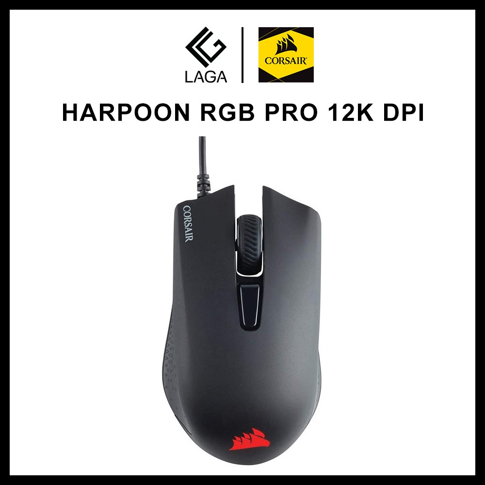 [Mã 159ELSALE hoàn 7% đơn 300K] Chuột Gaming Corsair Harpoon RGB PRO 12K DPI - CH-9301111-AP