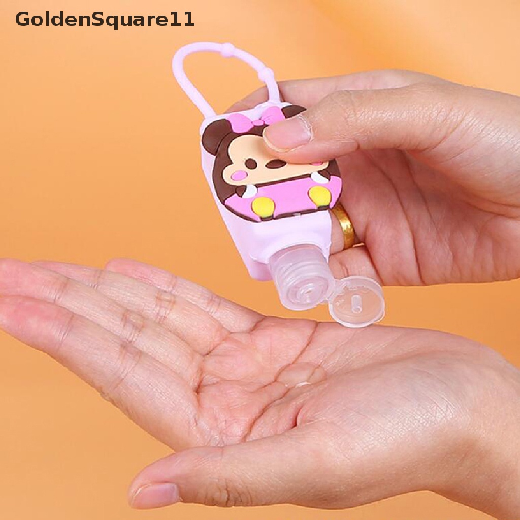 Giá Đỡ Chai Nước Rửa Tay Bằng Silicon Hình Động Vật / Trái Cây Hoạt Hình Nhỏ Gọn Goldsquare11