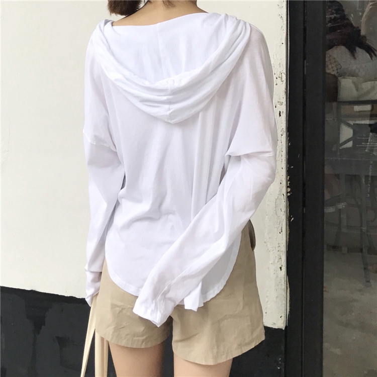 Áo Hoodies tay dài màu trơn phong cách Hàn Quốc | BigBuy360 - bigbuy360.vn