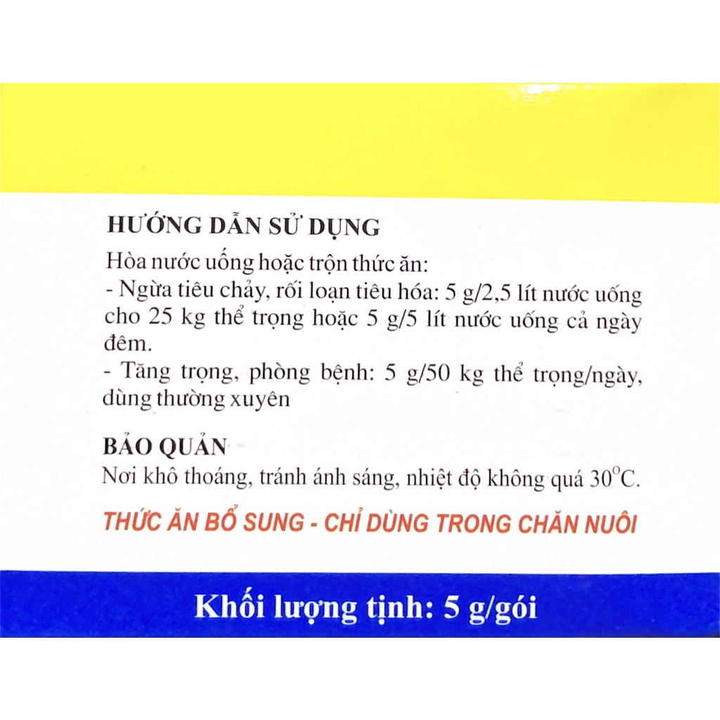 Men tiêu hóa cho chó mèo 5g - Men tiêu hoá sống cho thú cưng