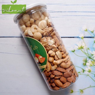 Mix hạt 4 loại nhân Macca, Óc chó, Hạnh nhân, Điều