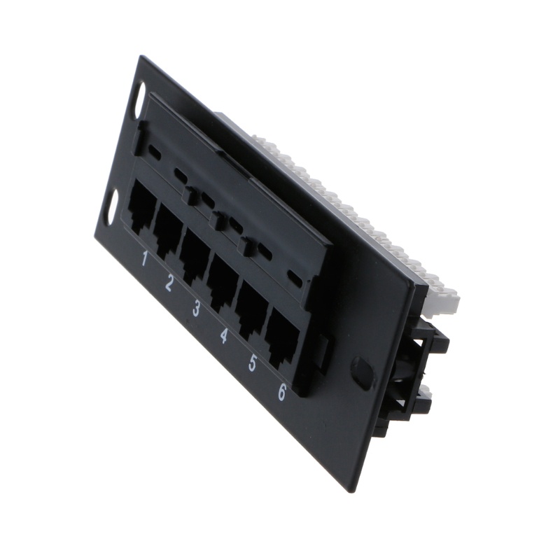 Bảng Điều Khiển 6 Cổng CAT5e Hỗ Trợ Lưng CAT5e Cho w Coded T568A B Dây Cáp RJ45