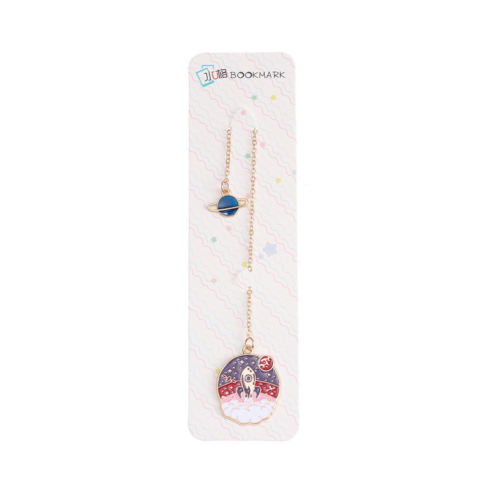 Gogoup Bookmark Trường Học / Văn Phòng Phẩm Văn Phòng Hình Phi Hành Gia Tua Rua Con Sếu Kim Loại Đỏ Đánh Dấu Vị Trí