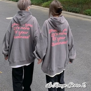 (ORDER) Áo hoodie nỉ bông cá cặp đôi màu xám in chữ phía sau lưng hình super bone ulzzang (ảnh thật)