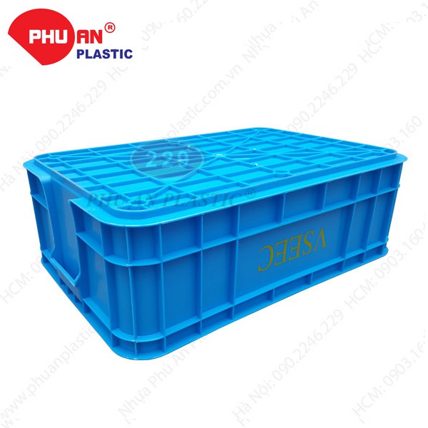 Thùng nhựa B1 Nhựa Phú An - KT 630 x 420 x 200 mm