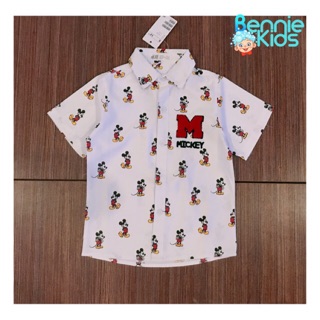 Áo sơ mi hm mickey 1-10y