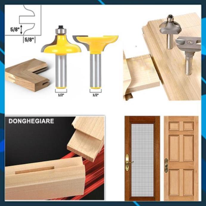 💢 BỘ MŨI PHAY GỖ_MŨI PHAY GHÉP VÁN CỬA_BỘ MŨI SOI GỖ ĐÁNH MỘNG 30-45MM ☪️☪️☪️