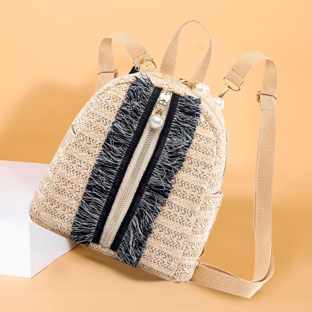 Ba lô rơm thời trang cho nữ