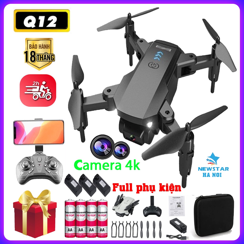 Flycam Mini Giá Rẻ Cho Người Tập Bay Q12 - Không Camera