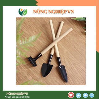 Bộ dụng cụ làm vườn mini 3 món, dụng cụ chăm sóc cây cảnh trồng xương rồng, sen đá-nongnghiepvn