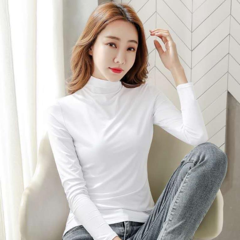 Áo giữ nhiệt nữ cao cổ phong cách Hàn Quốc LYNCE.STORE