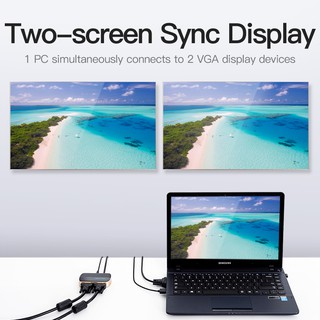 BỘ CHIA TÍN HIỆU VGA 1 VÀO 2 RA VENTION DBABF