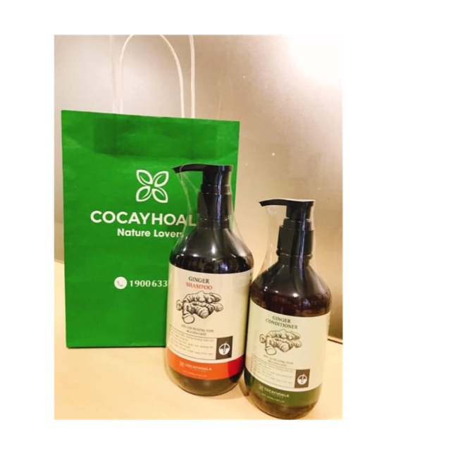 <Có quà tặng> Cặp dầu gội - dầu xả gừng nguyên xơ của cỏ cây hoa lá | BigBuy360 - bigbuy360.vn