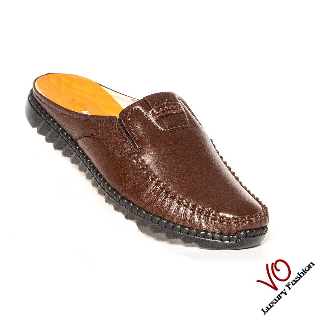 Giày sabo_ giày sục da bò trẻ trung VO Shoes_ VO52