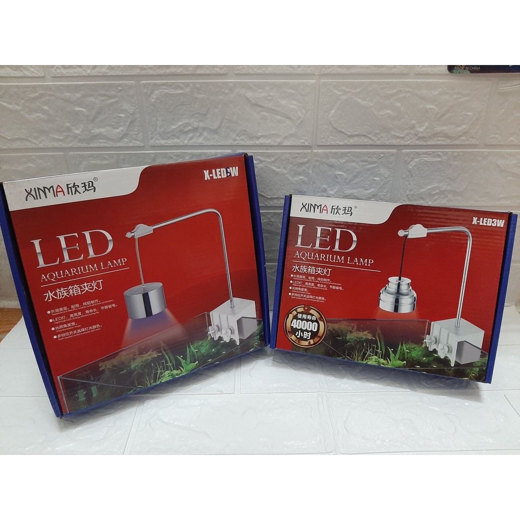 Đèn led rọi Xinma 3W, 5W, 7W siêu sáng cho bể cá cảnh, bể thuỷ sinh