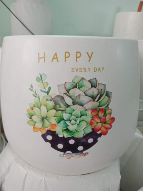 Chậu sứ Bát Tràng siêu kute