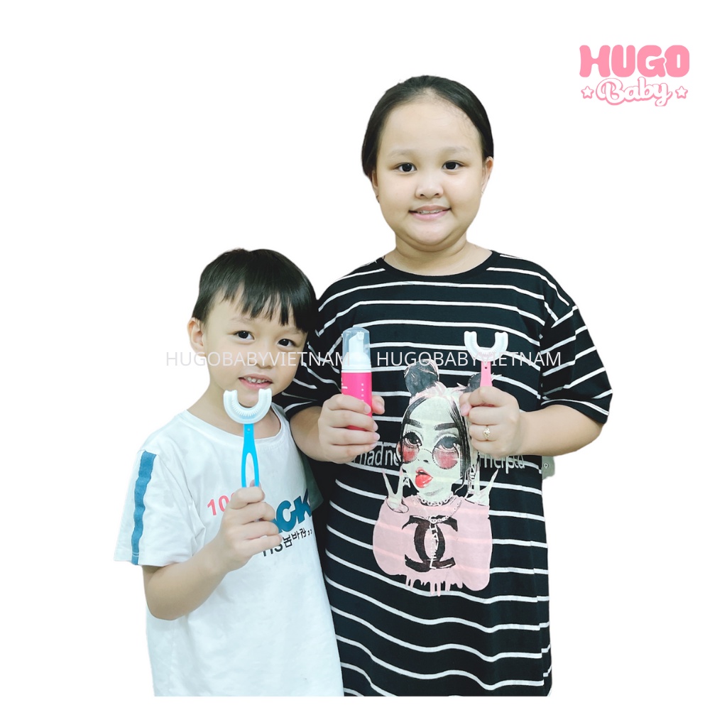 Bàn chải đánh răng chữ U cho bé từ 6 – 12 tuổi siêu mềm - Hugo Baby