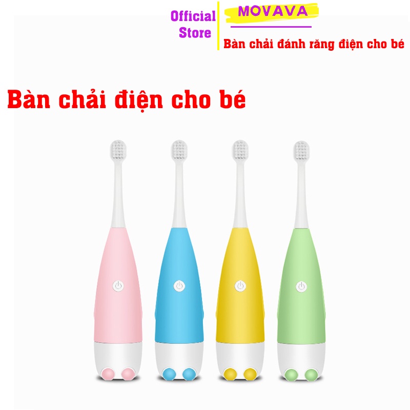 Bàn chải điện trẻ em đánh răng điện tự động cho bé giúp bé thích thú đánh răng - Movava