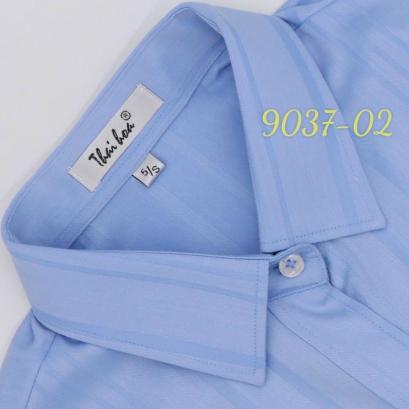 Áo Thái Hòa vải sợi tre cao cấp co giãn nhiều màu xanh nhạt nhẹ nhàng 9020 9037